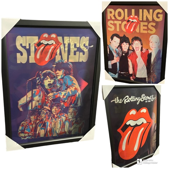 New The Rolling Stones Framed Lenticular Poster / Picture - Picture 1 of 6